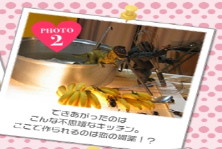 できあがったのはこんな不思議なキッチン。ここで作られるのは恋の媚薬!？